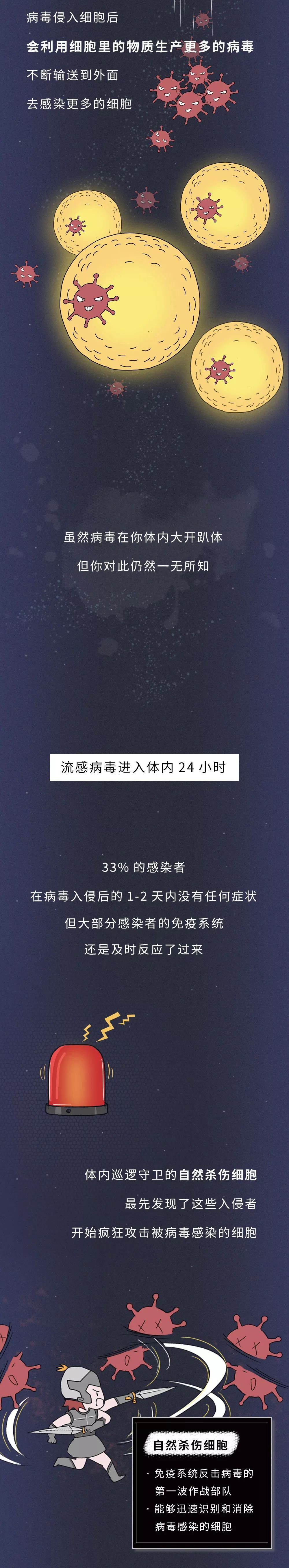 感染病毒后的72小时