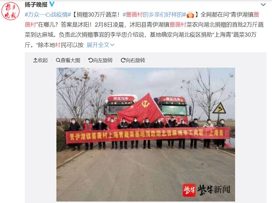 按吨起步支援湖北的蔬菜，背后是世界第一硬核蔬菜大国