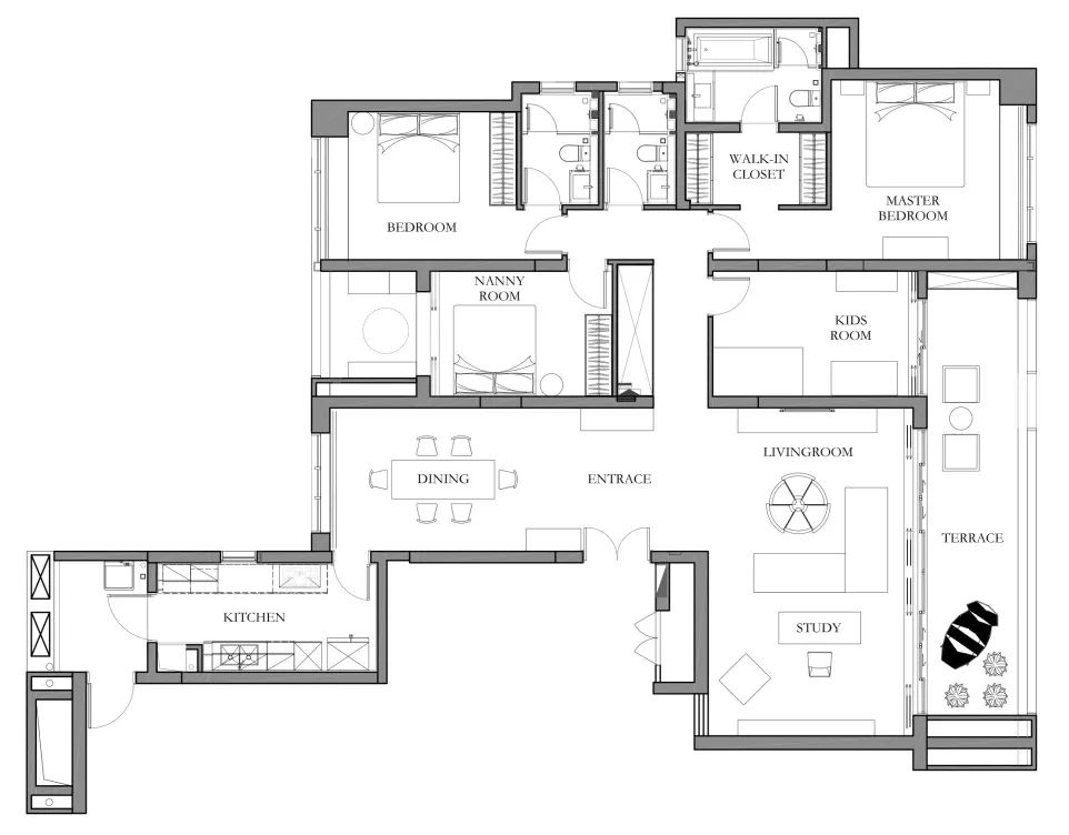 她以“潮汐”为灵感创造了一个家，将看似无形的爱说到尽兴