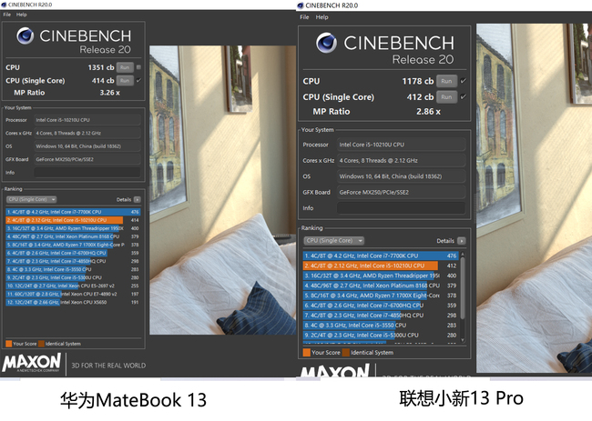 联想小新和华为matebook13哪个好,华为matebook13和联想小新pro13