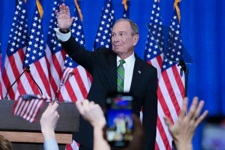 3个月花掉5.5亿美元后彭博退选转而支持拜登