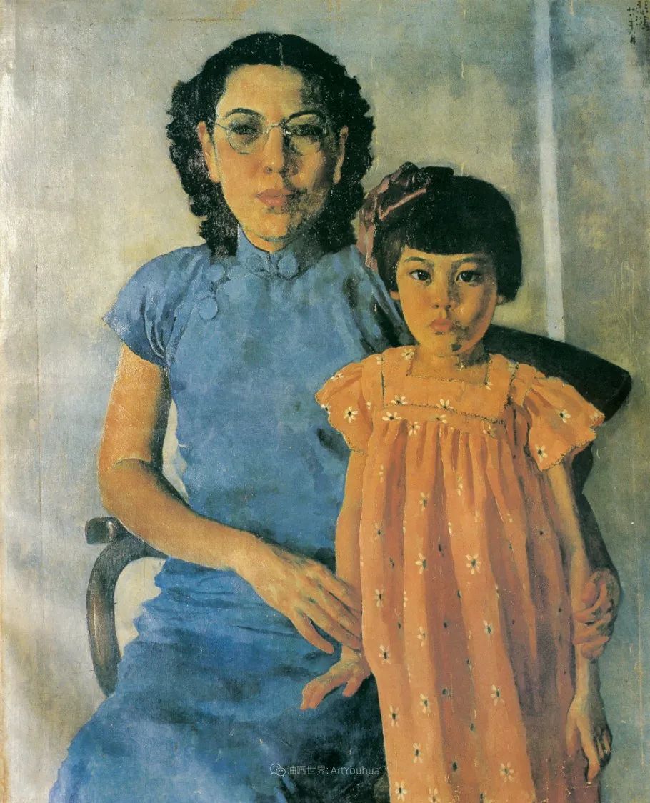 徐悲鸿先生的巨幅油画愚公移山,徐悲鸿中国现代画之父