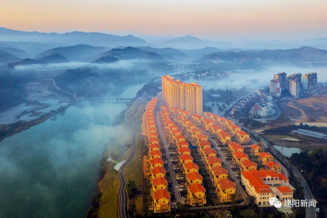 城市一景|破晓时分的建阳,颜值依旧在线!