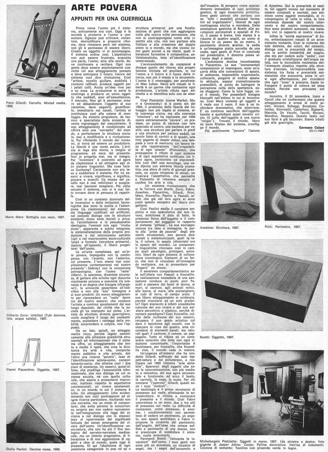 “贫穷艺术”创始人切兰特因新冠去世，这个并不贫穷的艺术运动为何伟大？