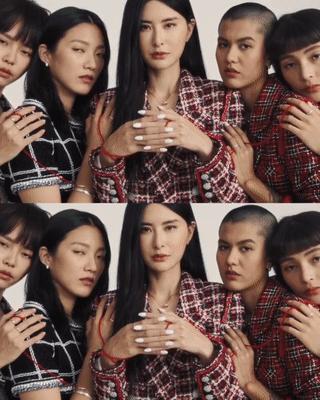 四国混血美女撞脸奥黛丽赫本,马来西亚网红双胞胎姐妹