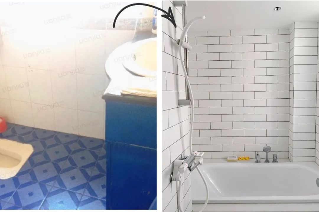 40平蜗居家装效果图,小户型卧室房间放浴缸设计