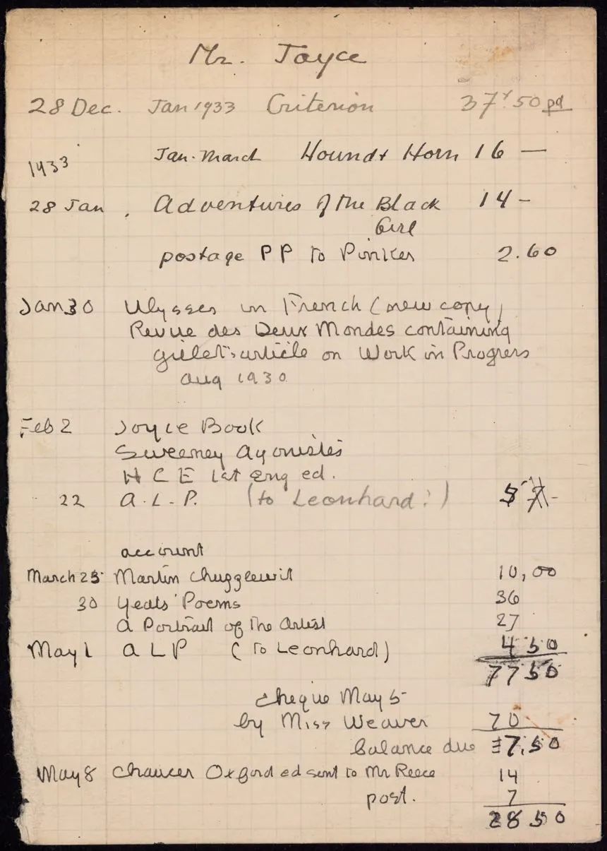 乔伊斯和海明威,乔伊斯海明威