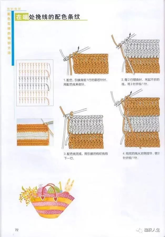 小花一线连钩针美衣图解,新手钩针编织基础入门图解