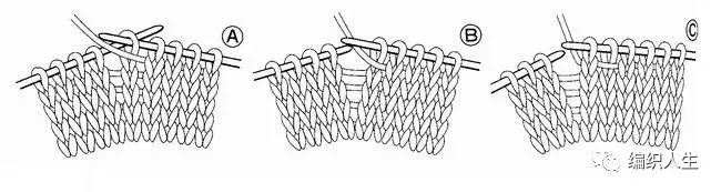 棒针织毛衣怎么看图解,怎样看棒针加针减记号