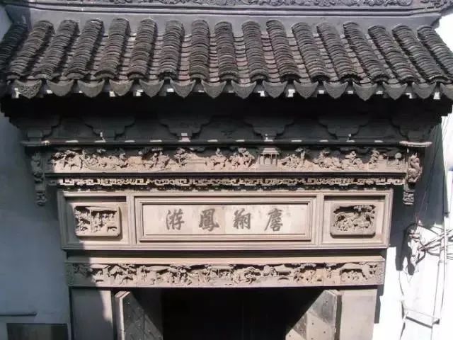 黄山苏式砖雕门楼,门楼苏式