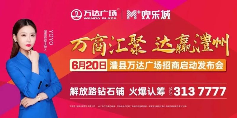 万商汇聚达赢,澧州万达广场招商发布会