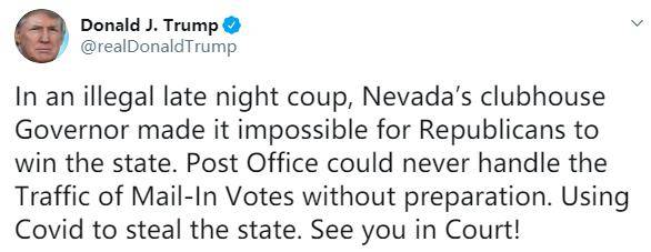 特朗普谈合法选票,特朗普回应选票