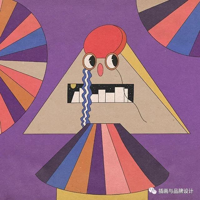 插画丨抽象复古的画面有没有带给你一些童年的回忆呢？