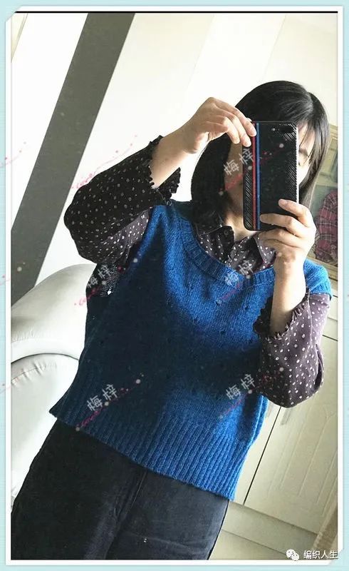 宽松棒针女式背心款式图解,男士棒针背心花样大全图解