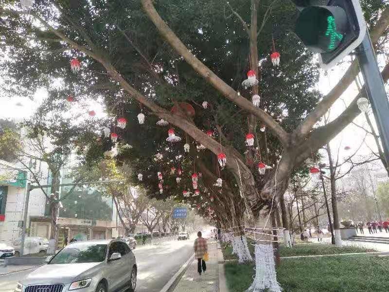 水母彩灯氛围灯,水母花灯灯展