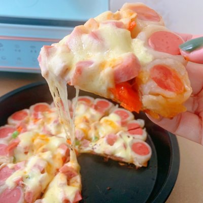 不用烤箱平底锅做披萨最简单做法,披萨的家常做法不用烤箱平底锅