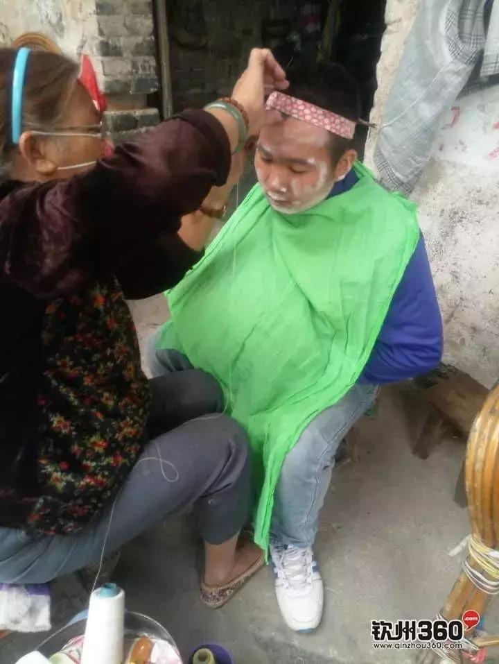 看着脸疼！钦州这种民间美容技艺据说明朝就有了，深受老阿姨欢迎