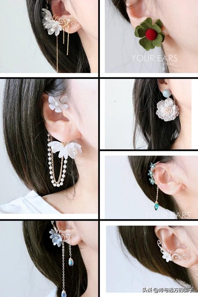 夏季小众耳饰高级感,夏日小清新耳饰