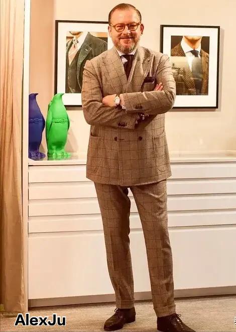 胖子怎么穿西装,胖子大肚子穿西装