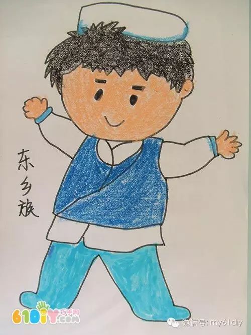 各族儿童简笔画的图片,56民族儿童简笔画大全