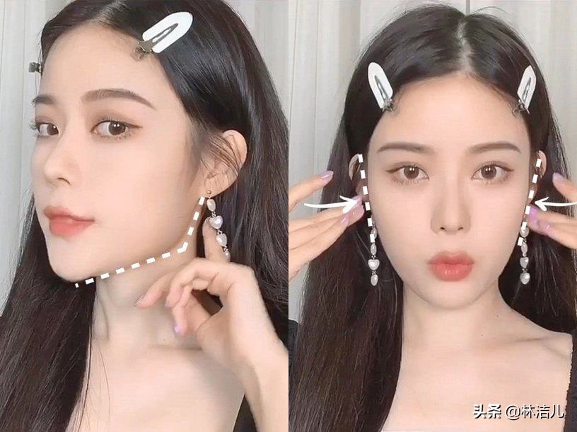 短方脸怎么修饰脸型,方脸瘦下去脸颊凹陷怎么办