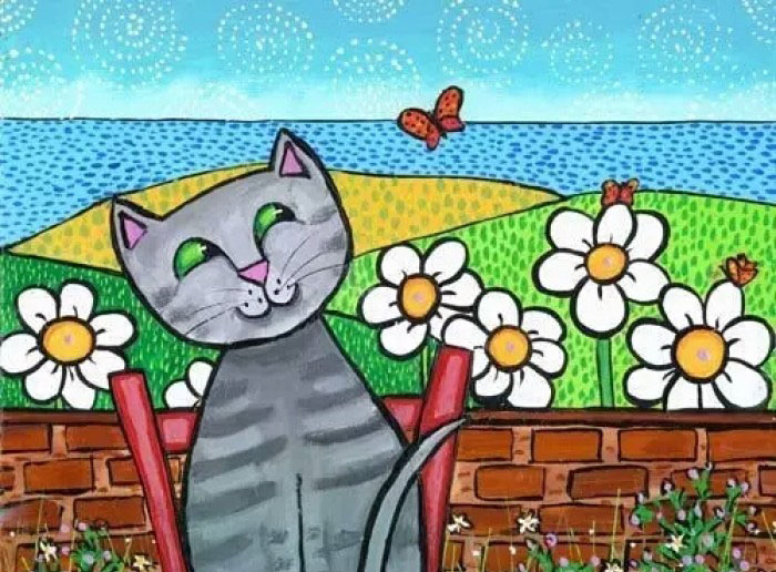 儿童创意水粉画作品,6-12岁幼儿创意水粉教程入门