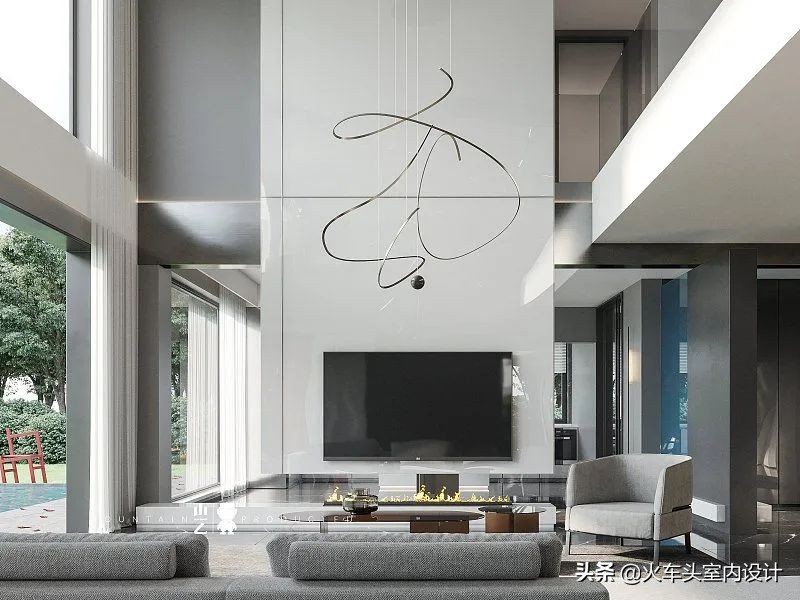 80款挑空客厅设计,大宅就该有这气势