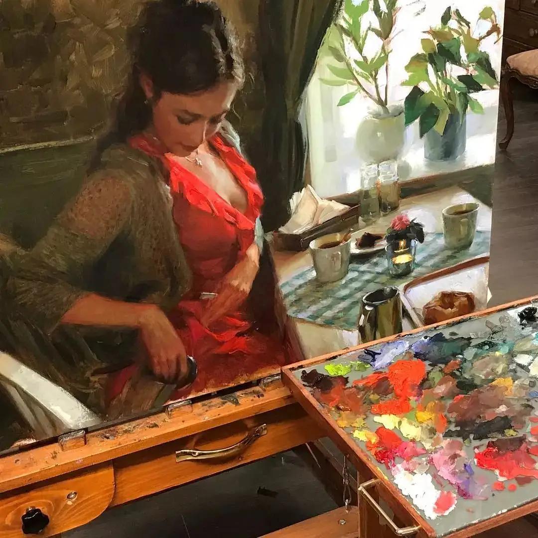 俄罗斯油画艺术人物写真,俄罗斯著名油画笔下的阳光少女