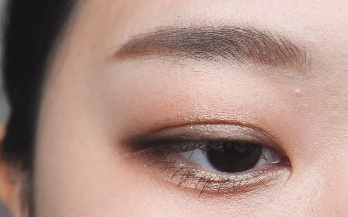 单眼皮内双日常眼妆画法,单眼皮贴双眼皮怎么画眼妆教程