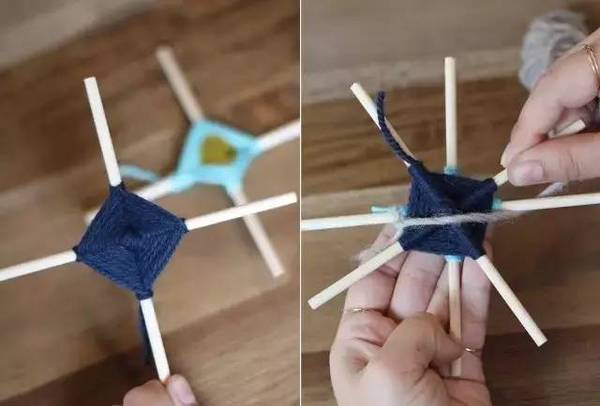 毛线绕花朵教程,毛线勾曼陀罗花教程