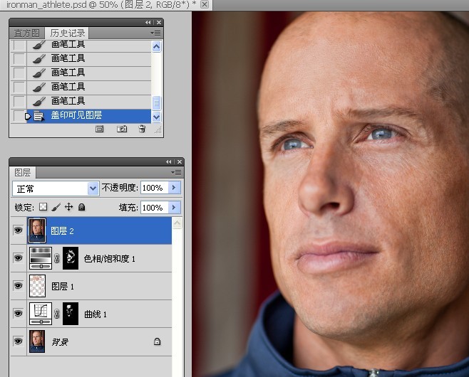 ps教程怎么给黑白照片上色,ps中去色命令和黑白命令的区别