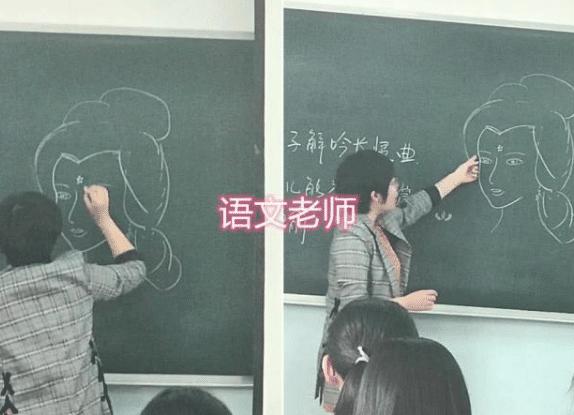 数学老师上课的儿童画,数学老师上课绘画作品