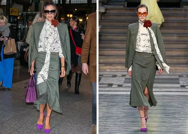 贝嫂衣品,贝嫂惊艳的穿搭