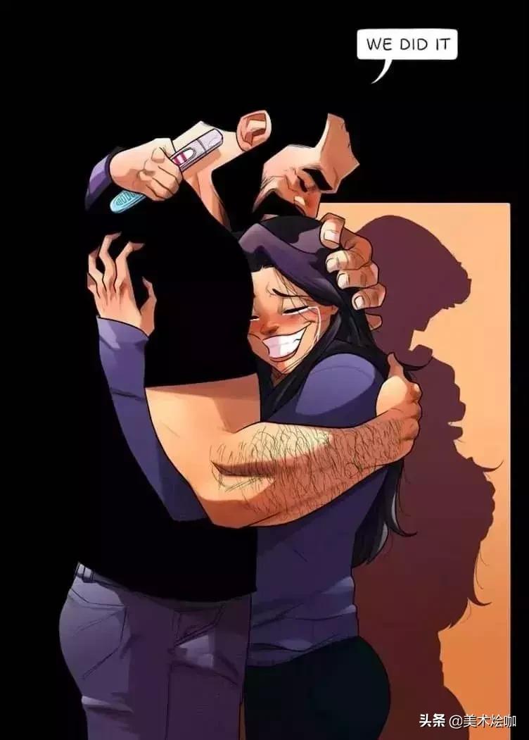 那个宠妻狂魔插画师又来秀恩爱了，这次是关于生孩子的……