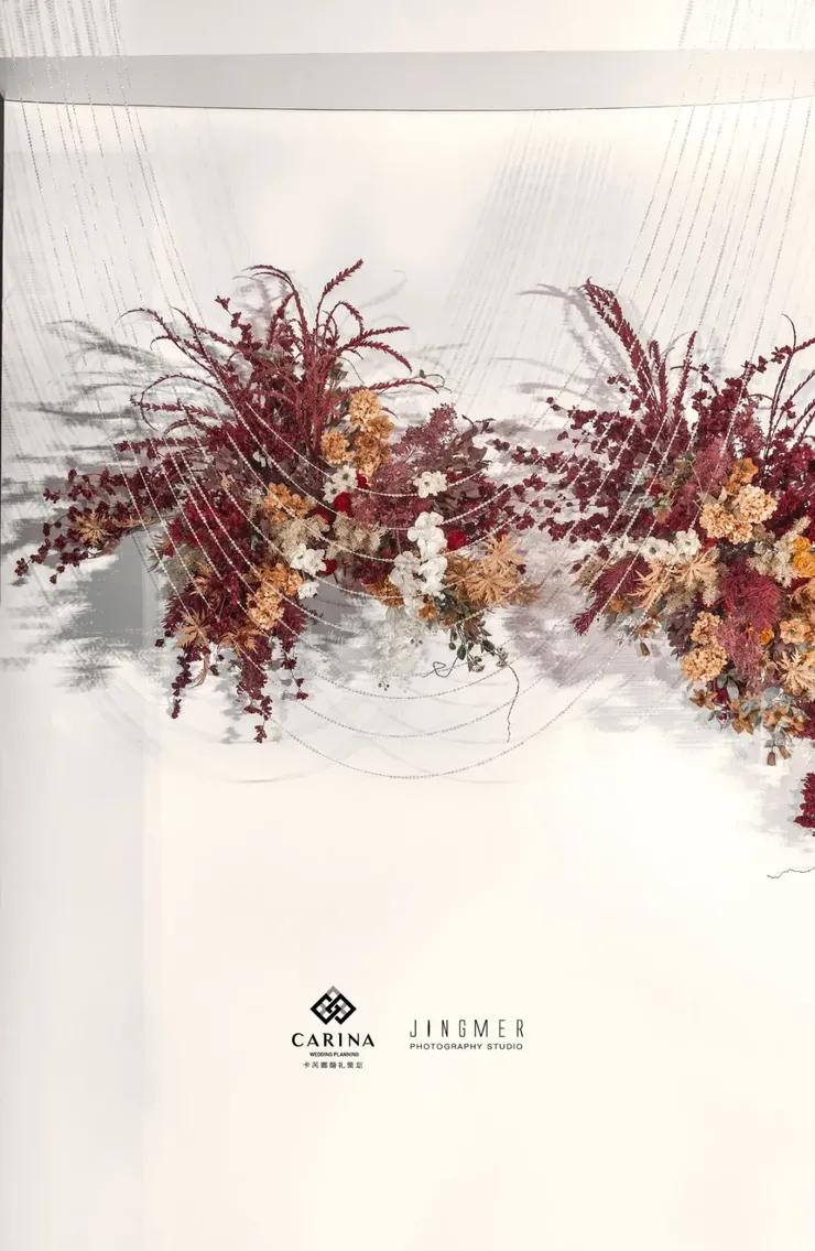 治愈系温暖的高级婚礼配色,中式婚礼高级感调色