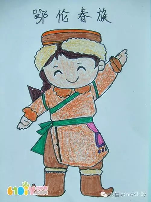 各族儿童简笔画的图片,56民族儿童简笔画大全