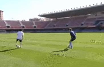 梅西观看自己过人,梅西过人的搞笑视频