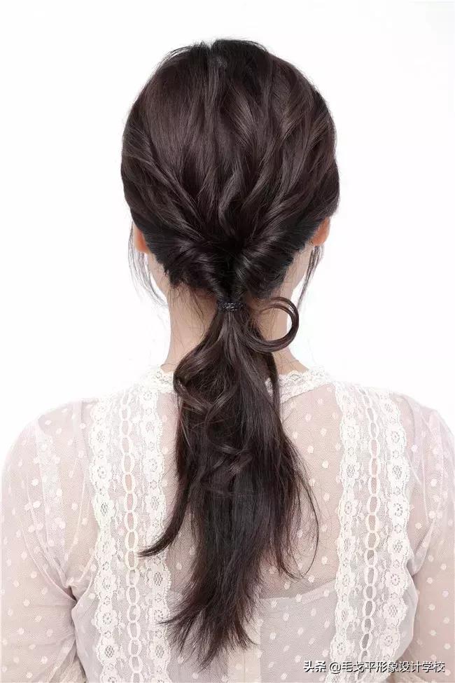 一学就会的日系盘发,新娘日系纹理盘发教程