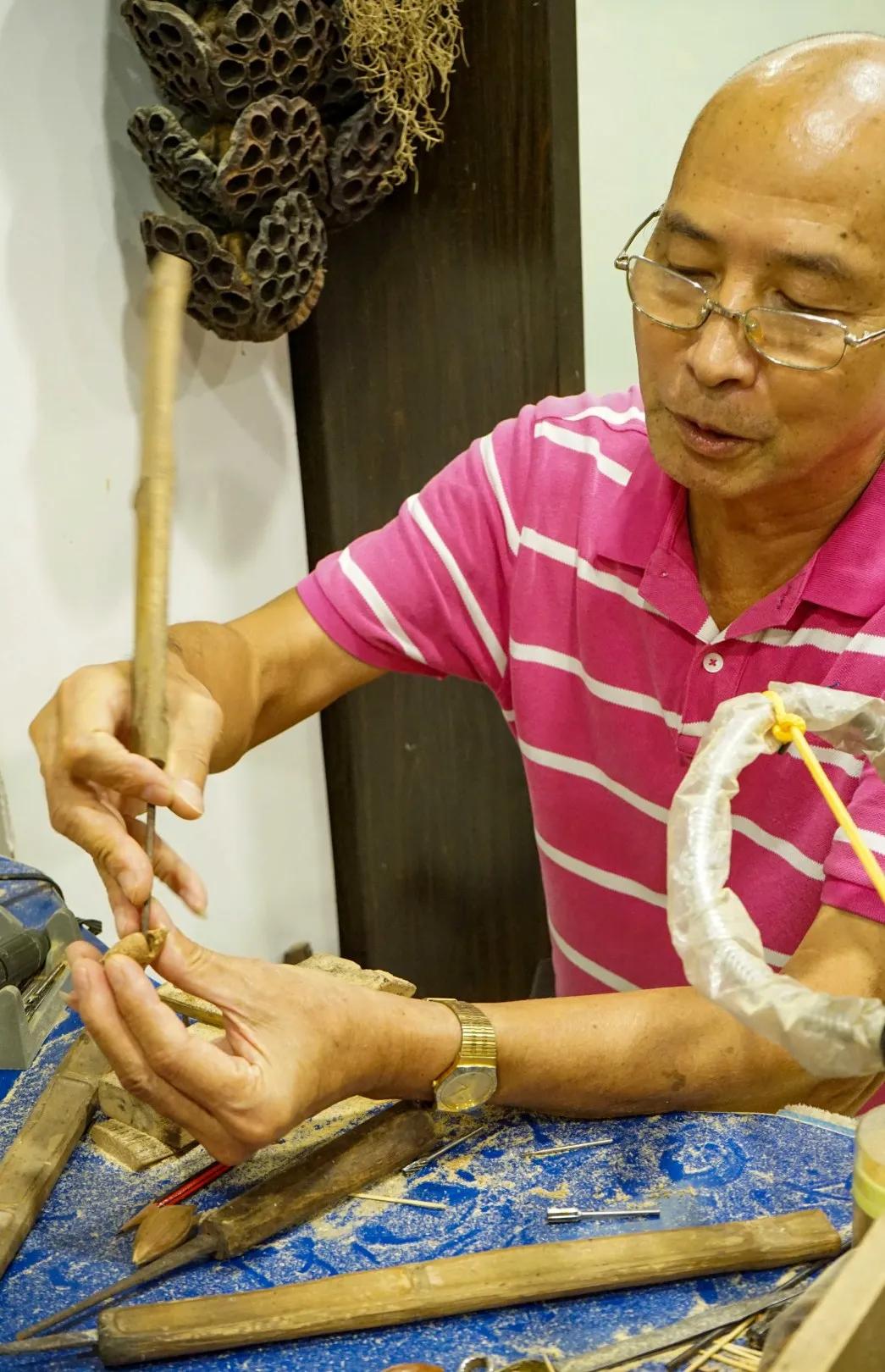 榄雕非遗传承人,广州叶雕非遗传承手工