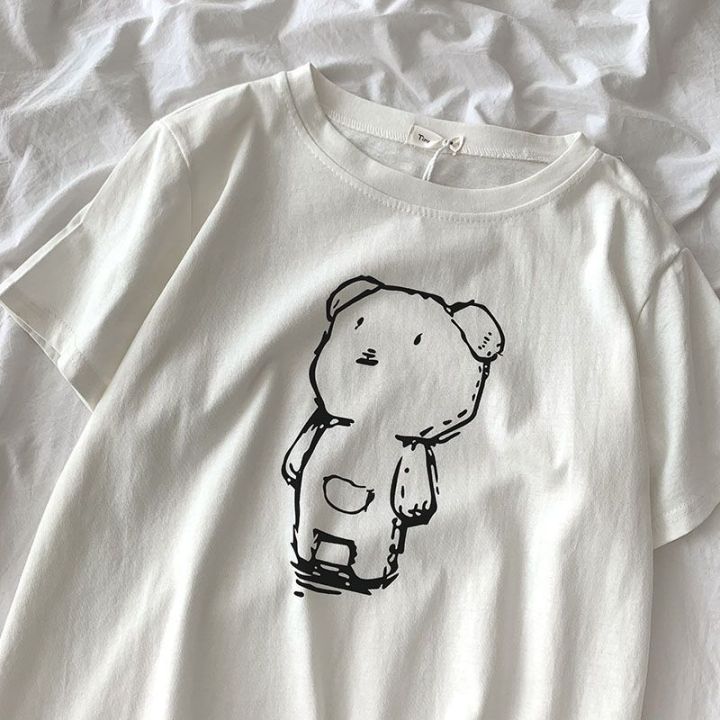 韩系ins简约风t恤,适合各种场合穿的大版潮流t恤