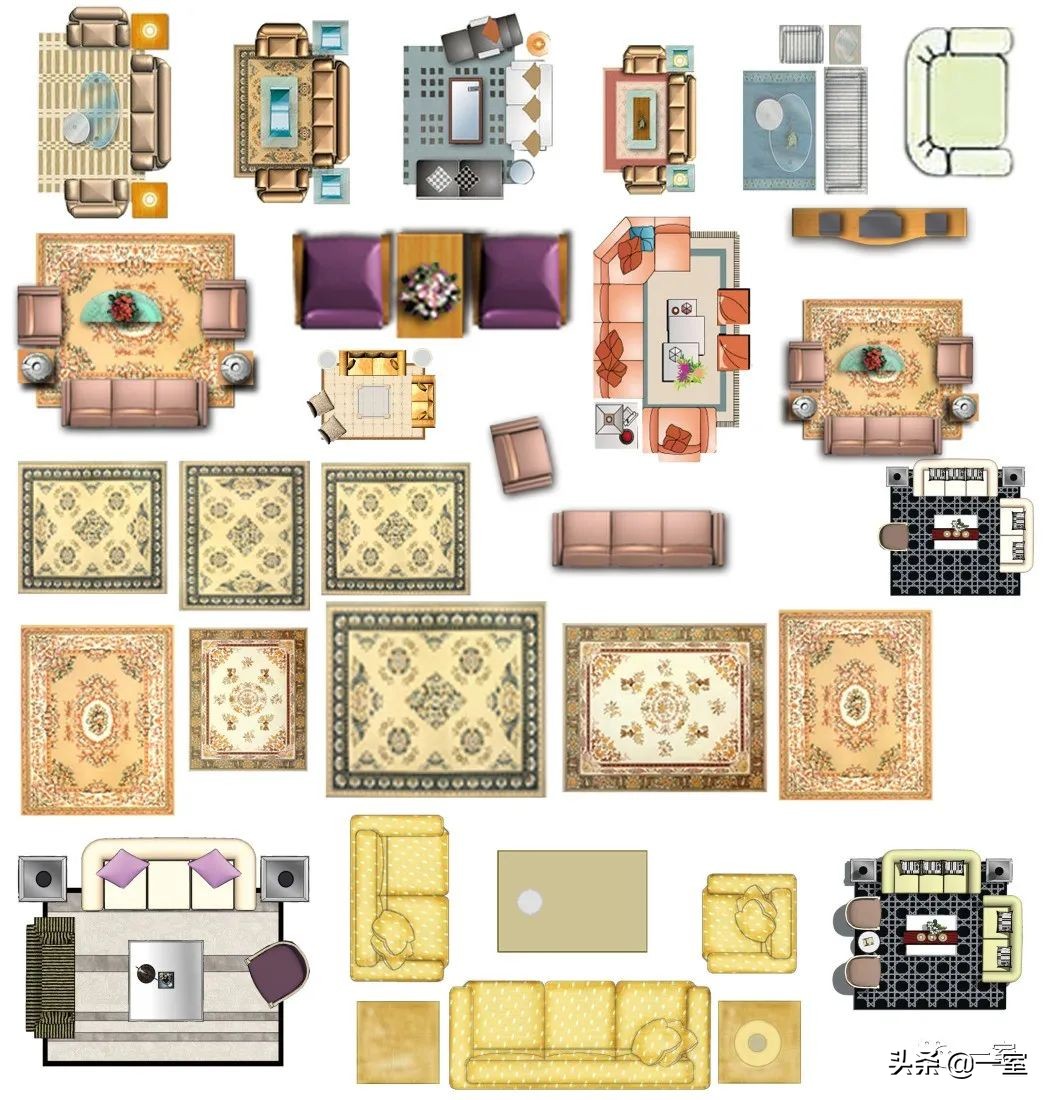 彩平素材100个,彩屏素材模板