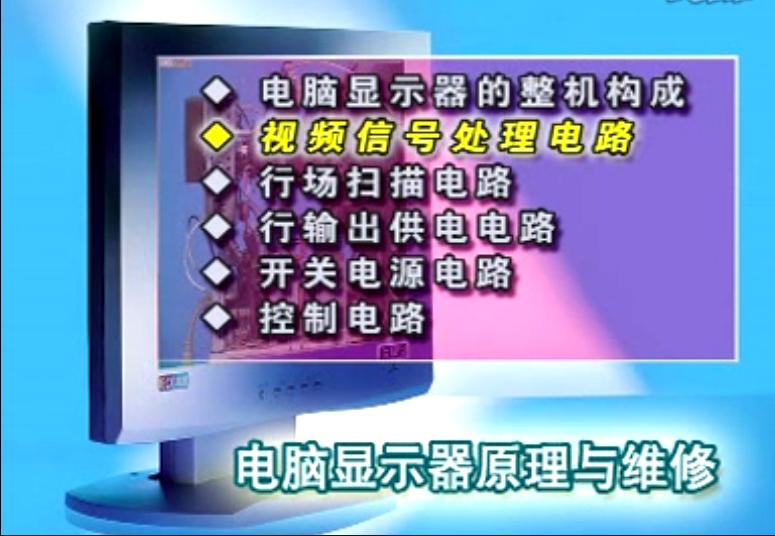 电脑显示器不通电维修视频,显示器原理与维修教程
