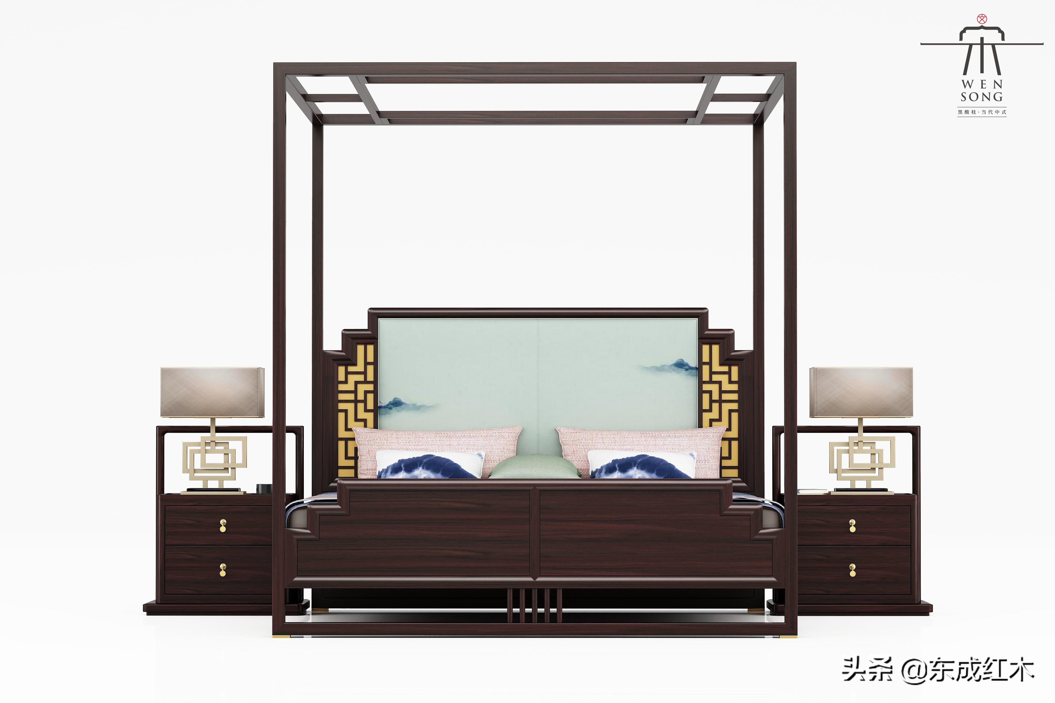 明代红木架子床,明清红木架子床价格表