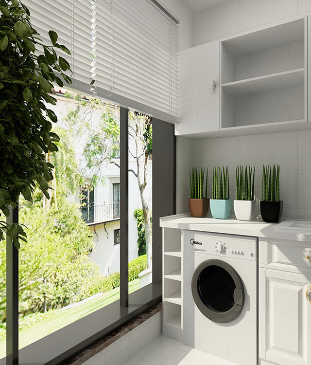露天阳台如何改造成洗衣房,卧室阳台改洗衣房最佳方案