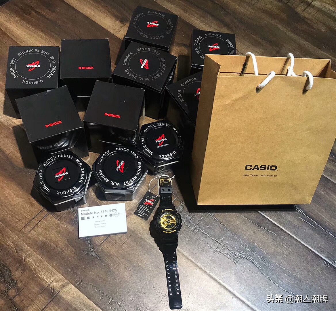 卡西欧gshock黑金按键防水,卡西欧g-shock黑金防水实测