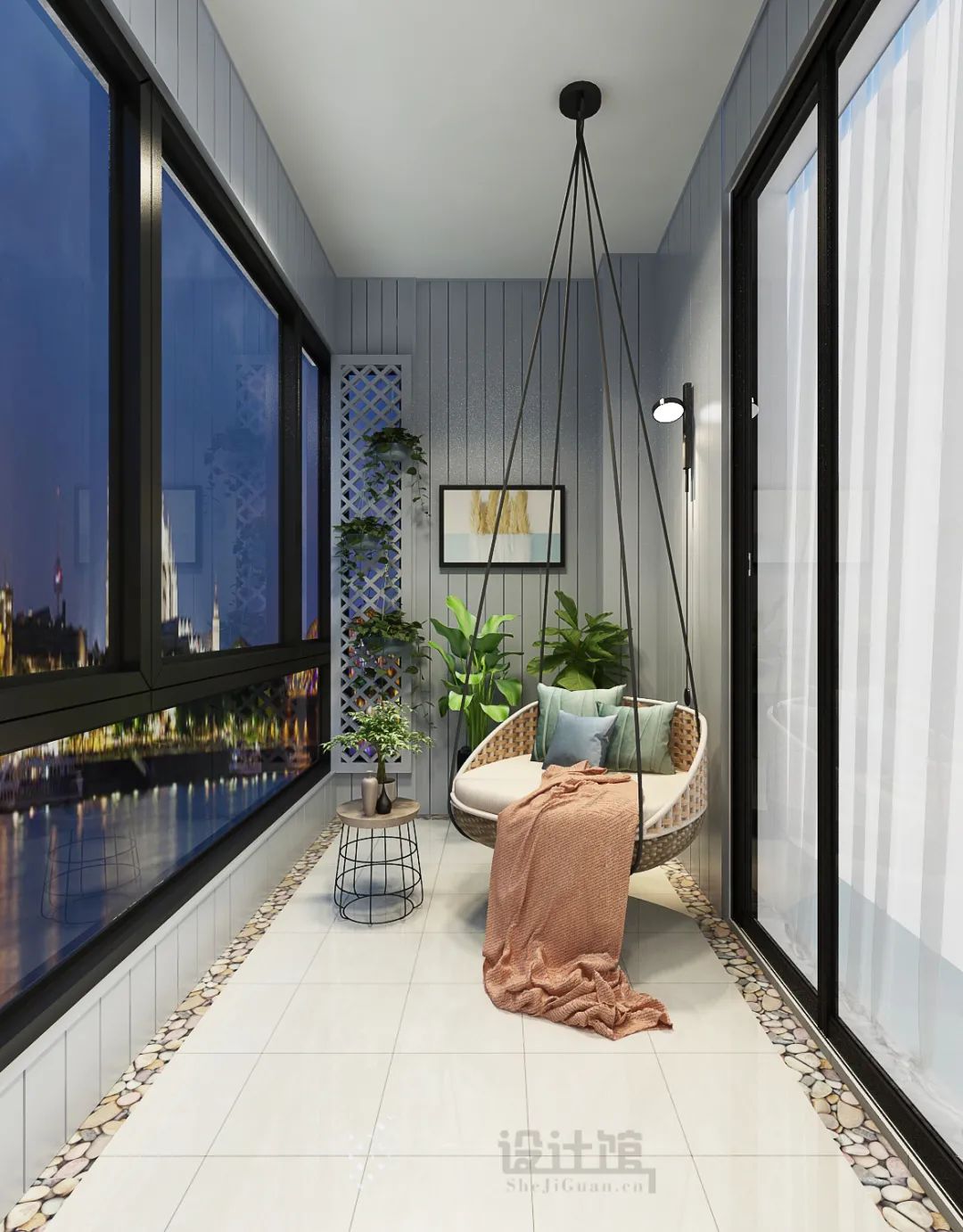 阳台有玻璃窗如何封阳台,阳台封阳台和不封的效果