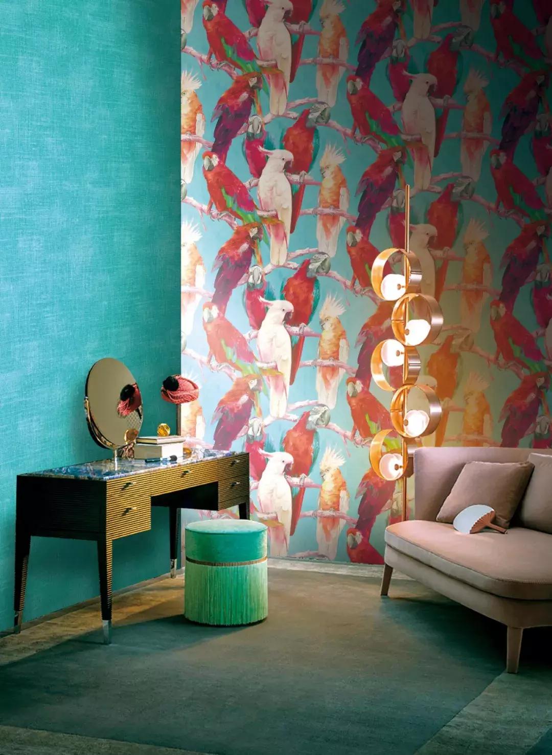 法式复古墙纸图片,异域风情墙纸艺术