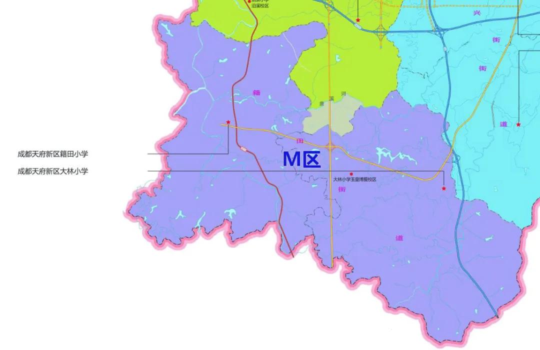 天府新区为什么多校划片,2021年天府新区学区划片高清图