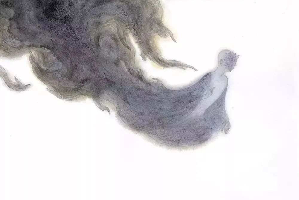 大鱼海棠唯美漫画插画设计,马克笔插画大鱼海棠