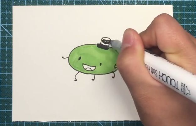 一年级西瓜简笔画简单又好看,简笔画一年级西瓜